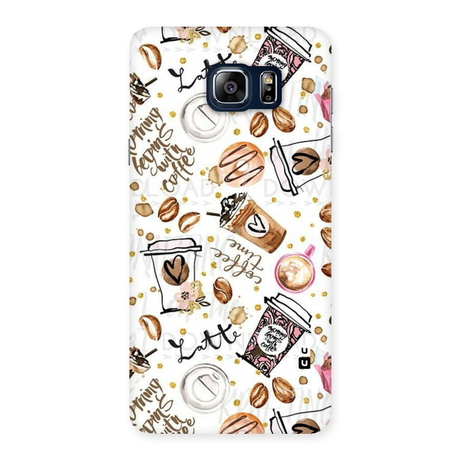 Cute Coffee Pattern Back Case for Galaxy Note 5