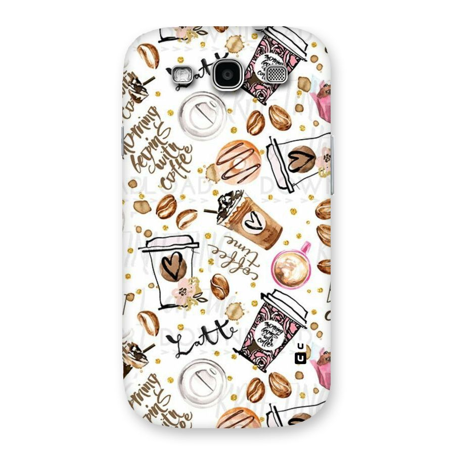 Cute Coffee Pattern Back Case for Galaxy S3
