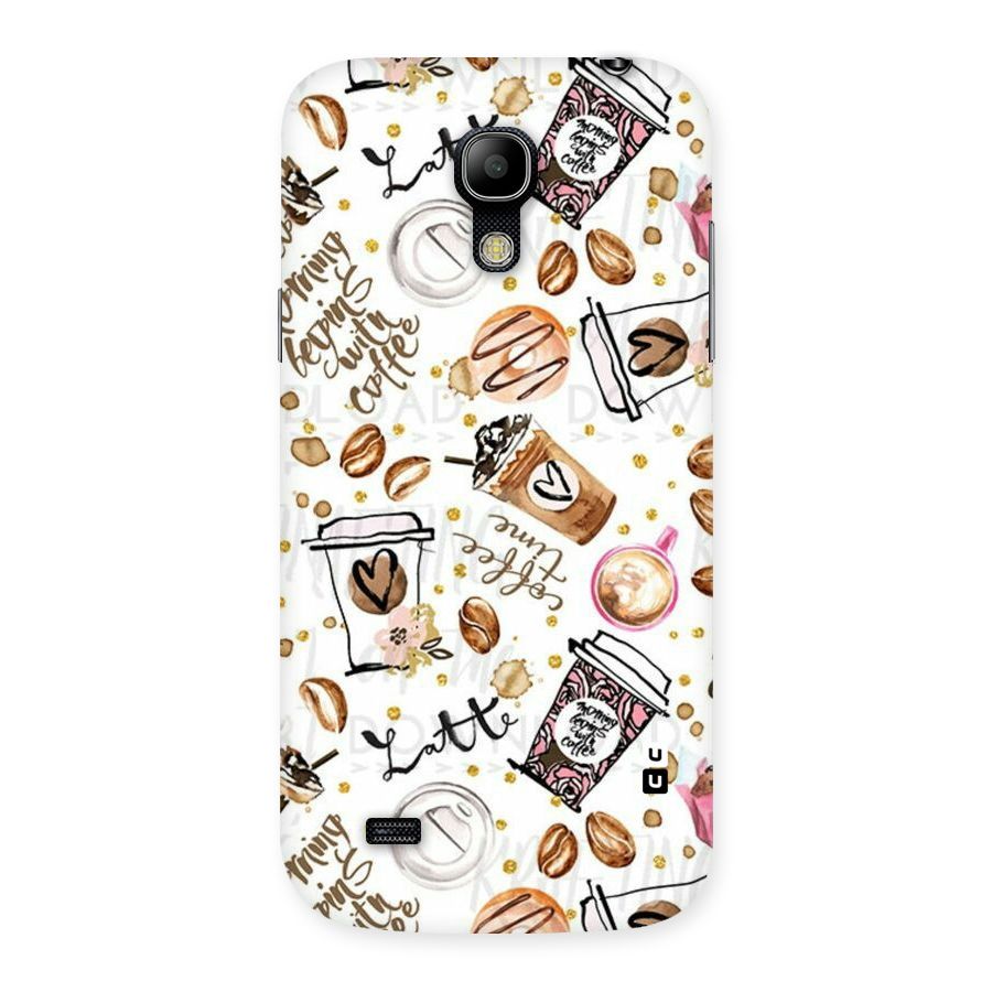 Cute Coffee Pattern Back Case for Galaxy S4 Mini