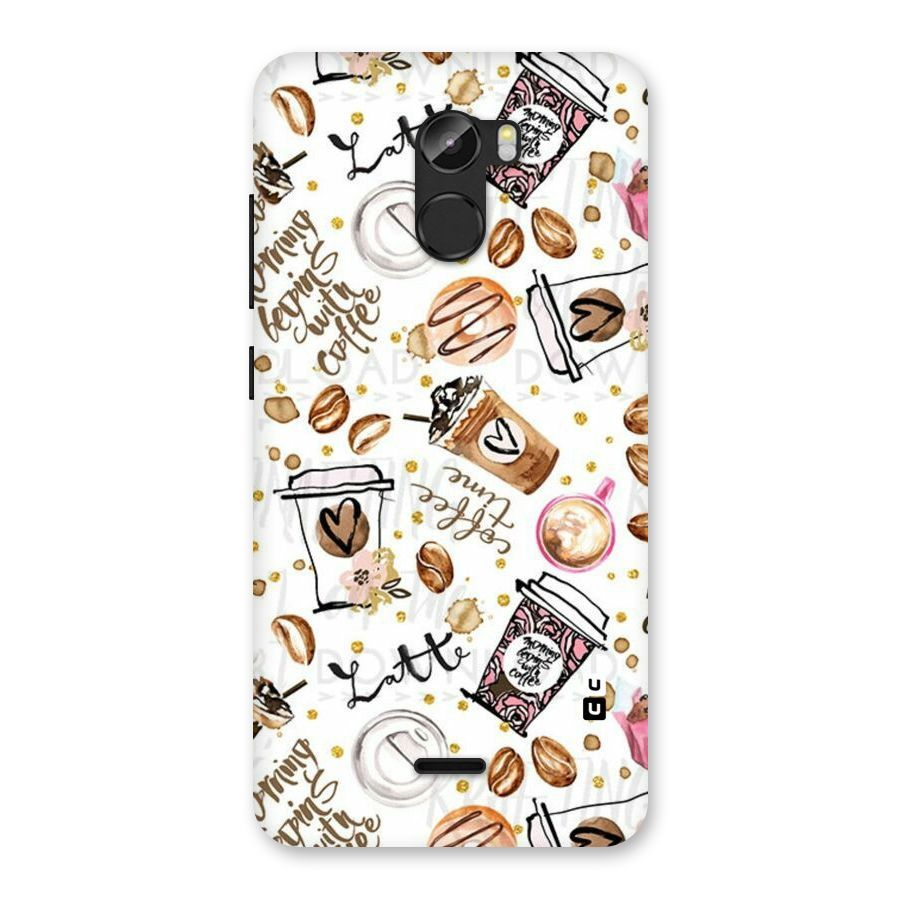 Cute Coffee Pattern Back Case for Gionee X1
