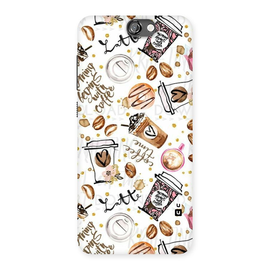 Cute Coffee Pattern Back Case for HTC One A9