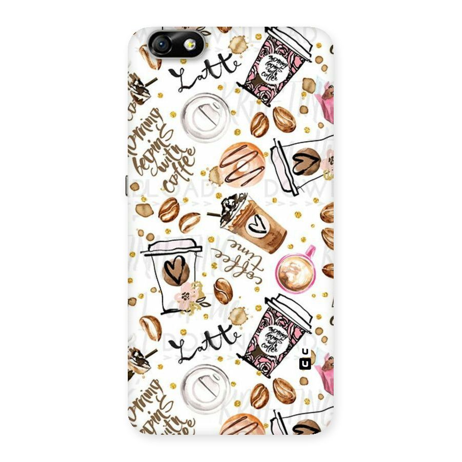 Cute Coffee Pattern Back Case for Honor 4X