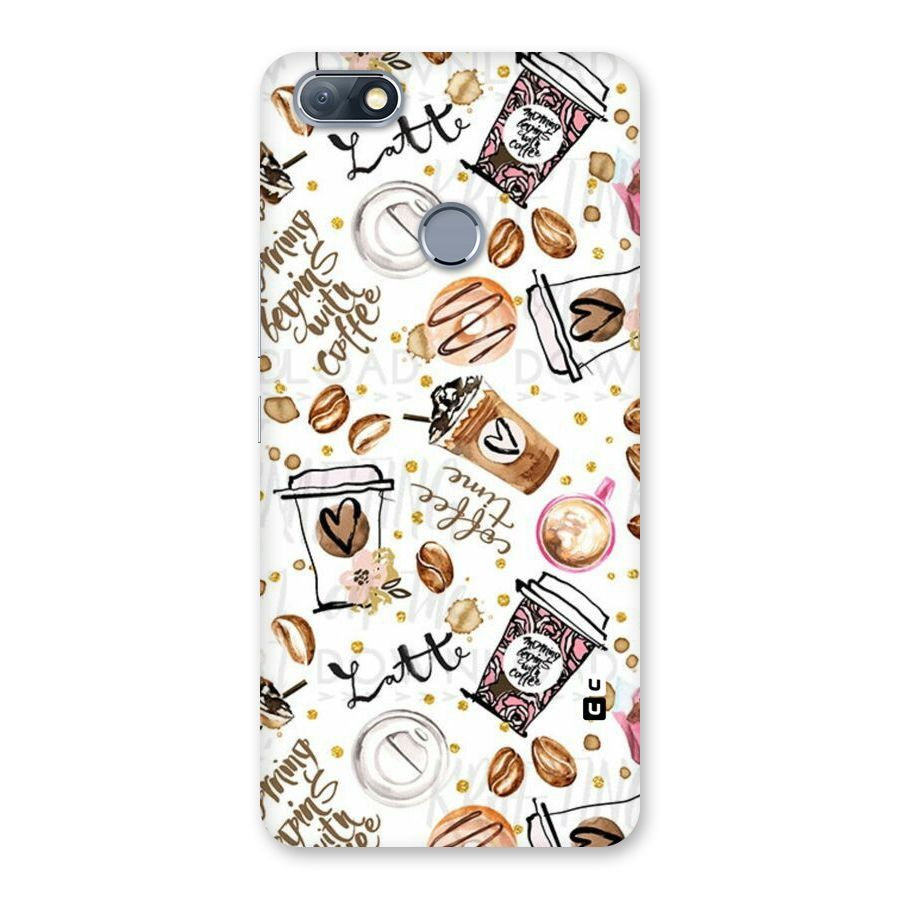 Cute Coffee Pattern Back Case for Infinix Note 5