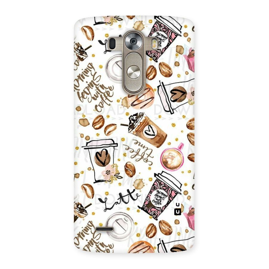 Cute Coffee Pattern Back Case for LG G3