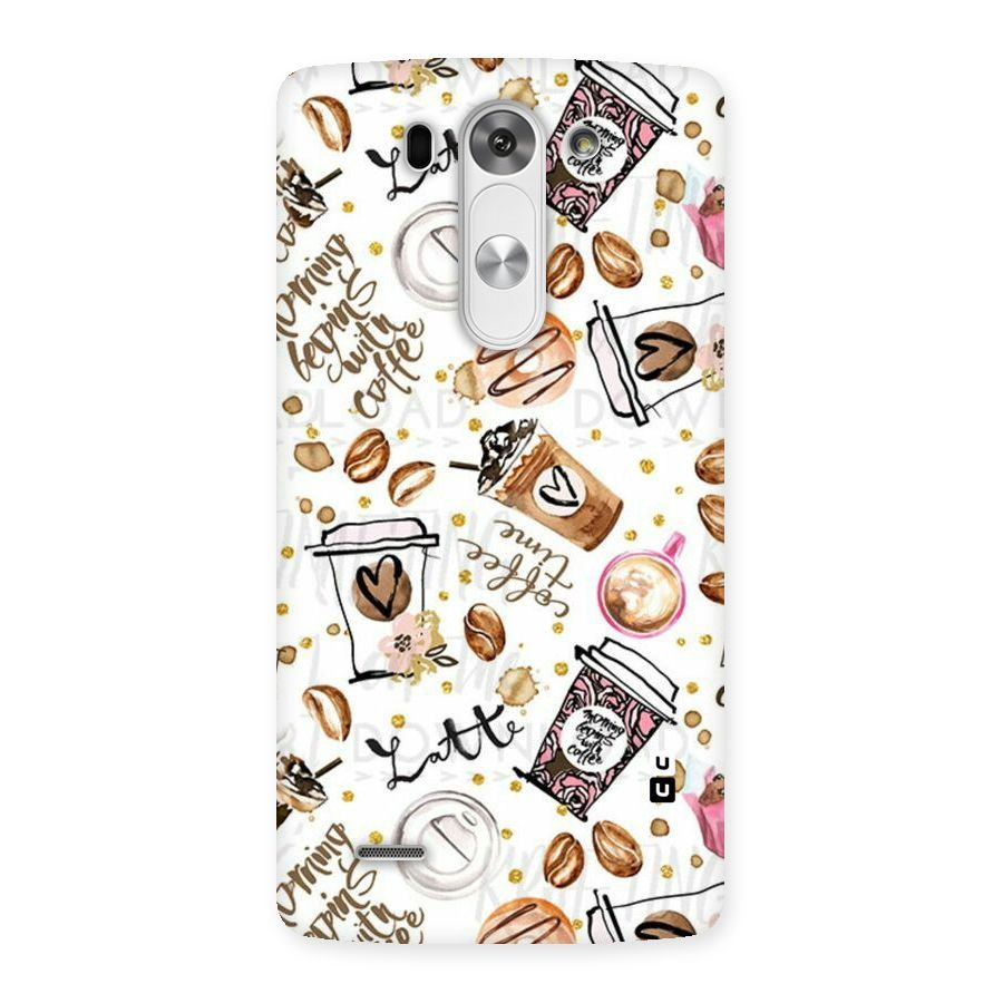 Cute Coffee Pattern Back Case for LG G3 Mini