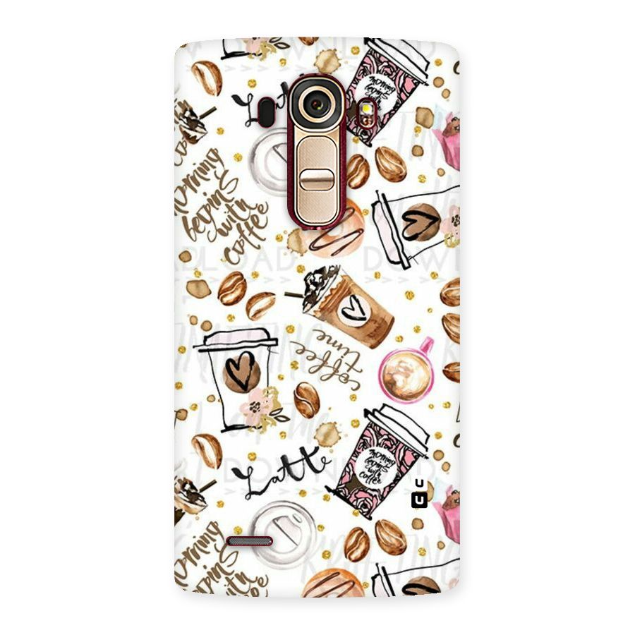 Cute Coffee Pattern Back Case for LG G4