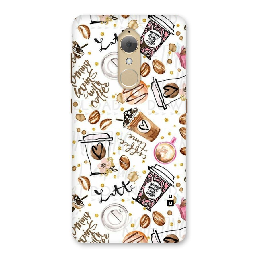 Cute Coffee Pattern Back Case for Lenovo K8