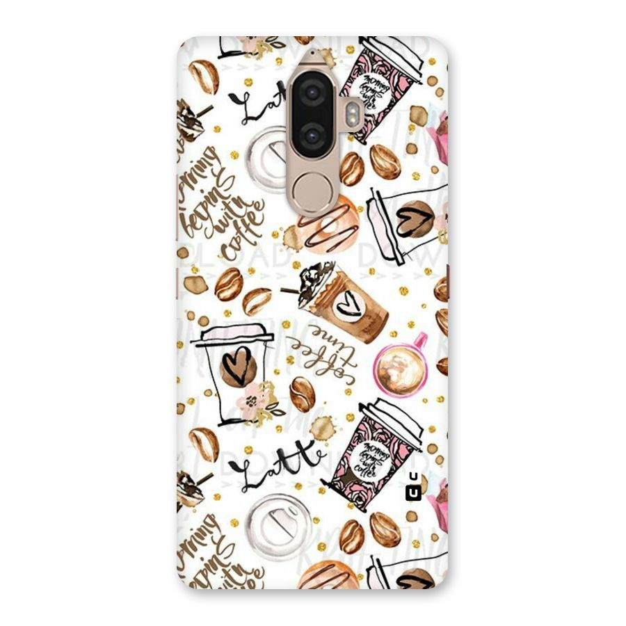 Cute Coffee Pattern Back Case for Lenovo K8 Note