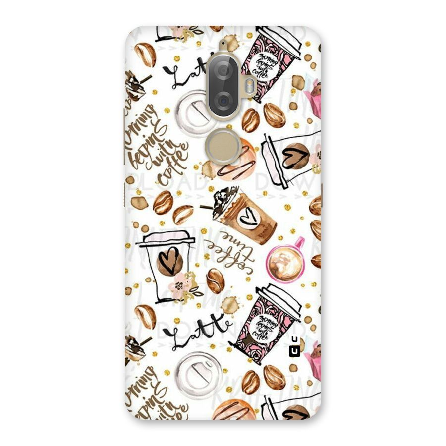 Cute Coffee Pattern Back Case for Lenovo K8 Plus