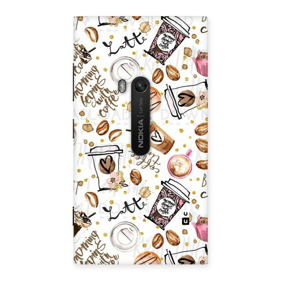 Cute Coffee Pattern Back Case for Lumia 920