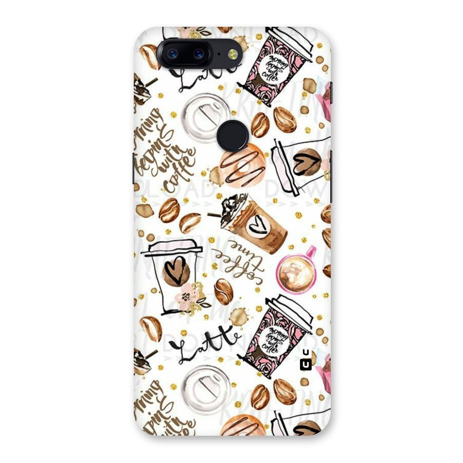 Cute Coffee Pattern Back Case for OnePlus 5T