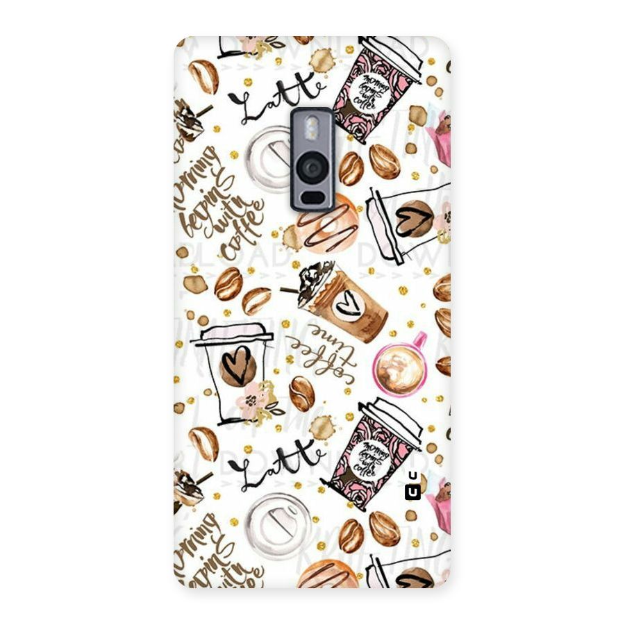 Cute Coffee Pattern Back Case for OnePlus Two