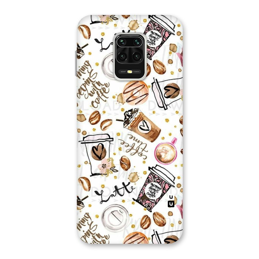 Cute Coffee Pattern Back Case for Poco M2 Pro