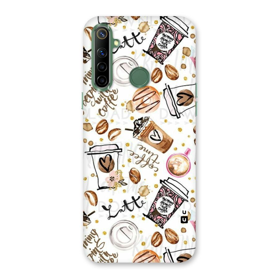 Cute Coffee Pattern Back Case for Realme Narzo 10
