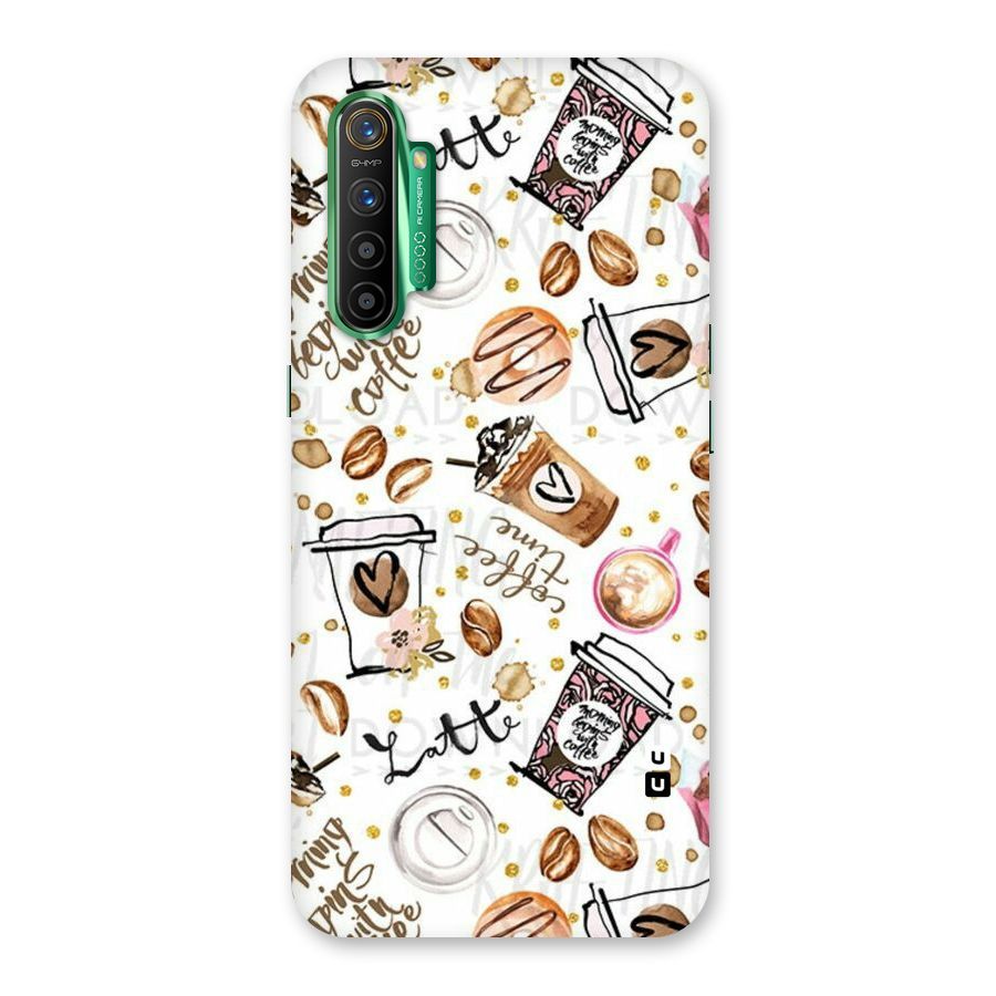 Cute Coffee Pattern Back Case for Realme X2