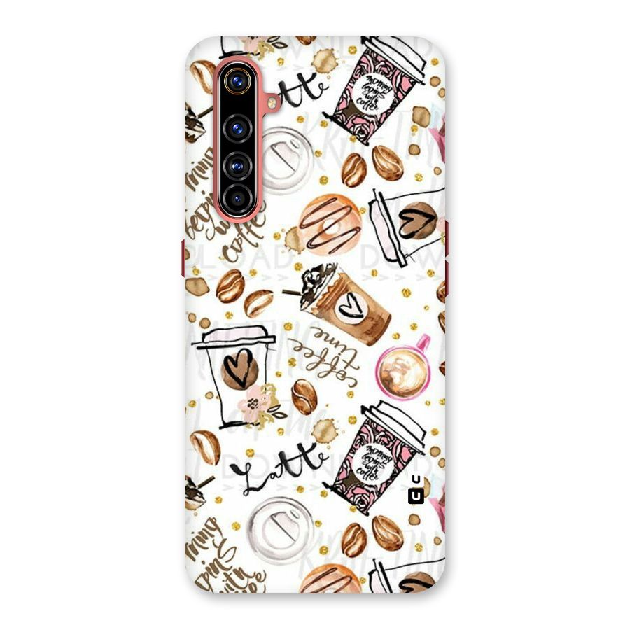 Cute Coffee Pattern Back Case for Realme X50 Pro