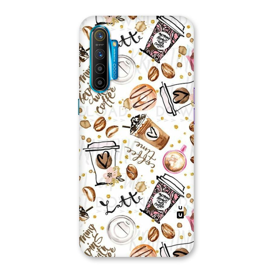 Cute Coffee Pattern Back Case for Realme XT
