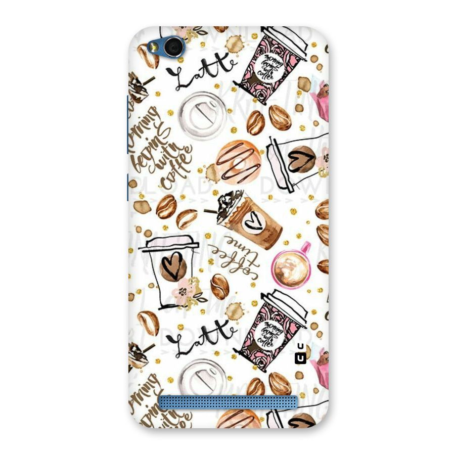 Cute Coffee Pattern Back Case for Redmi 5A