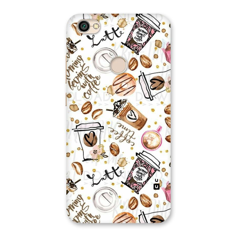 Cute Coffee Pattern Back Case for Redmi Y1 2017