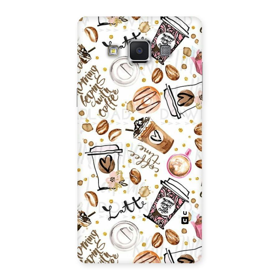 Cute Coffee Pattern Back Case for Samsung Galaxy A5