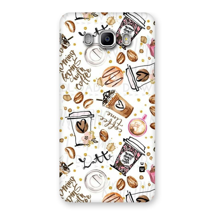 Cute Coffee Pattern Back Case for Samsung Galaxy J5 2016