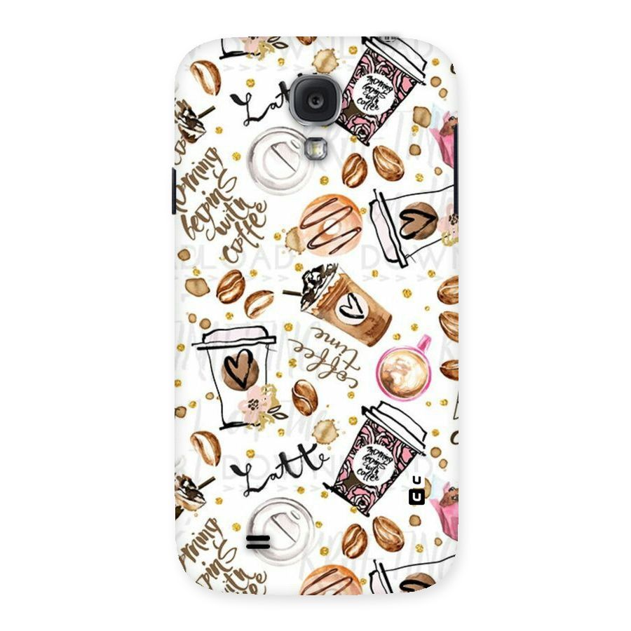 Cute Coffee Pattern Back Case for Samsung Galaxy S4