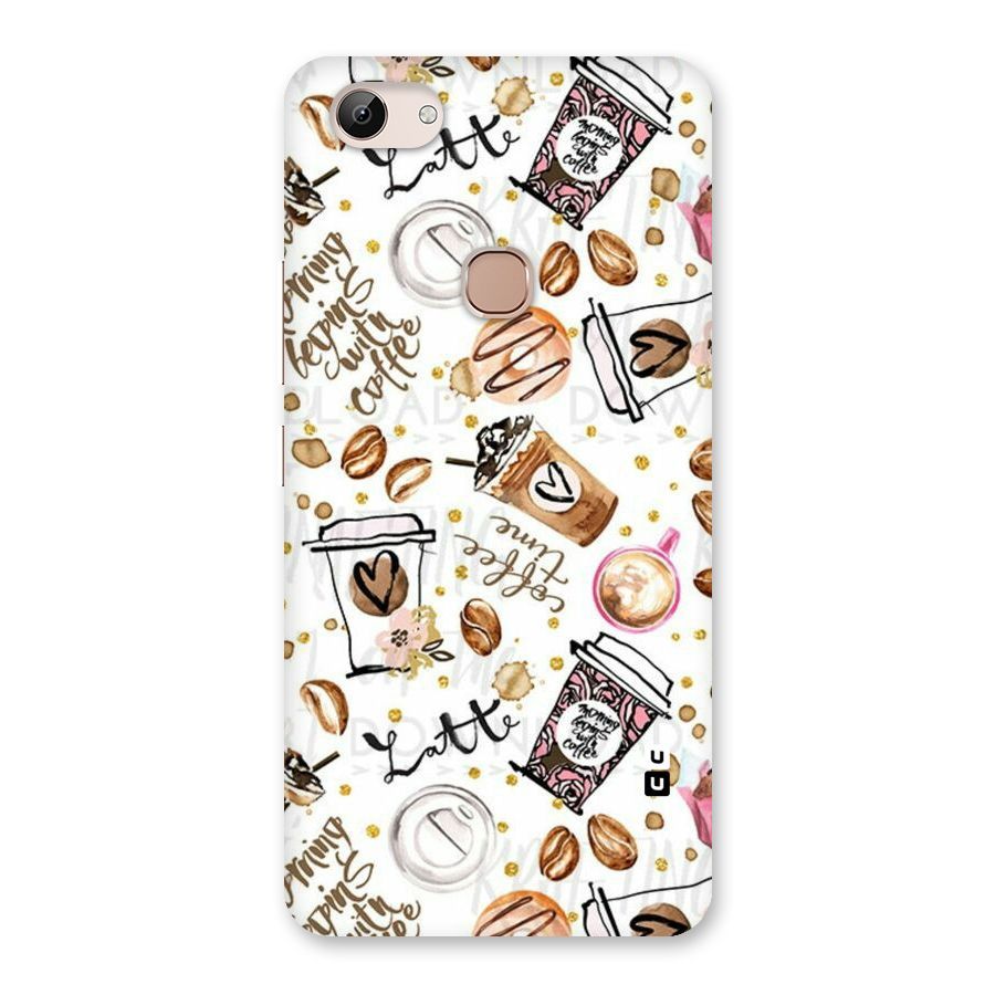 Cute Coffee Pattern Back Case for Vivo Y83