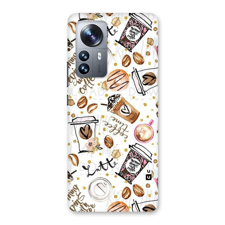 Cute Coffee Pattern Back Case for Xiaomi 12 Pro