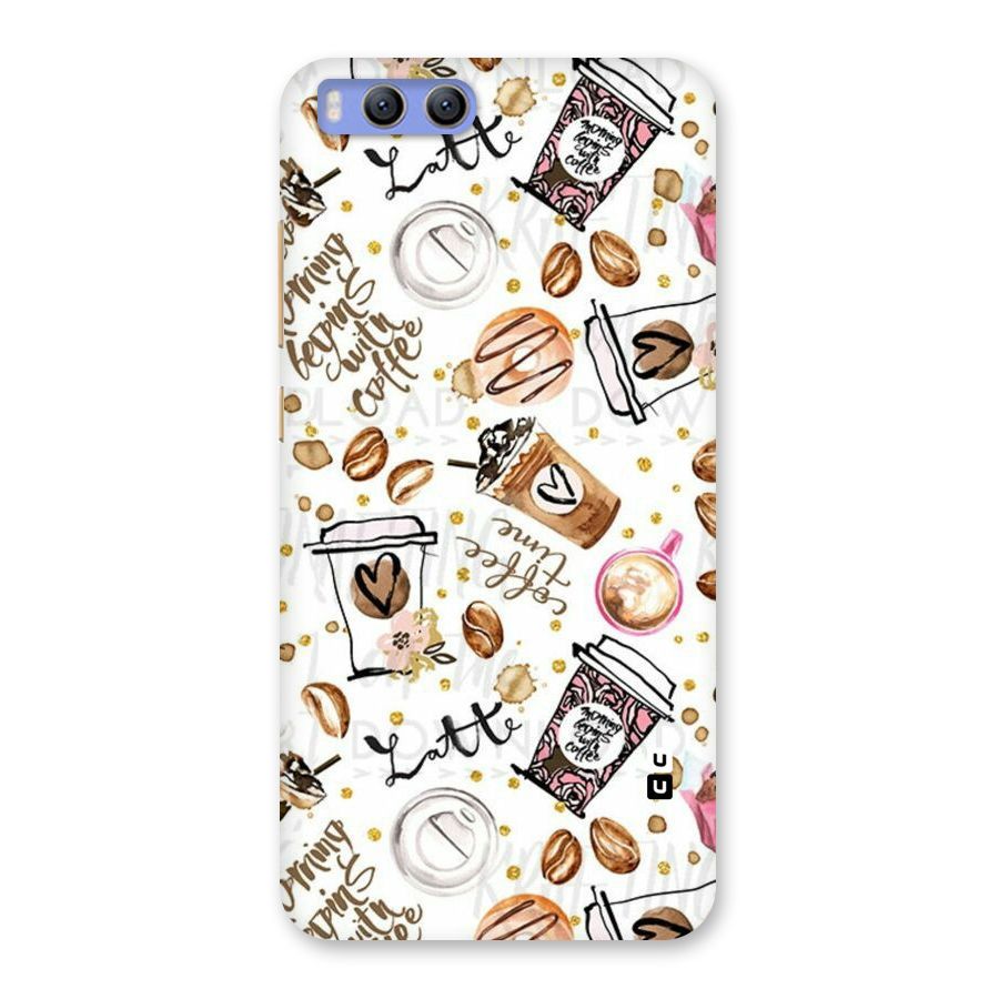 Cute Coffee Pattern Back Case for Xiaomi Mi 6