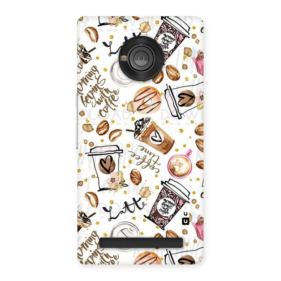 Cute Coffee Pattern Back Case for Yu Yunique