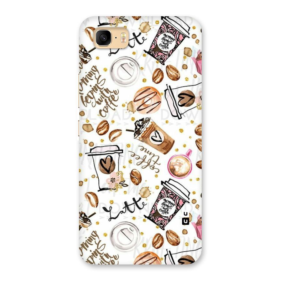 Cute Coffee Pattern Back Case for Zenfone 3s Max