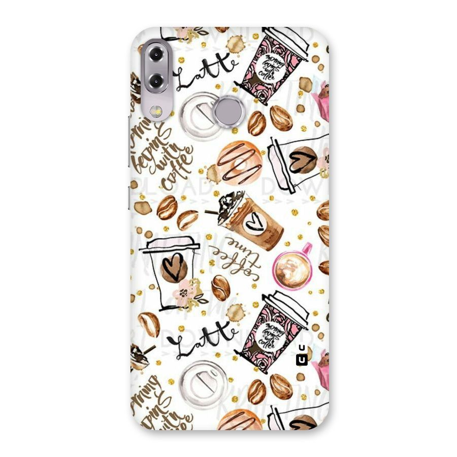Cute Coffee Pattern Back Case for Zenfone 5Z