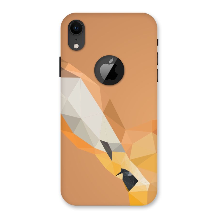 Cute Deer Back Case for iPhone XR Logo Cut