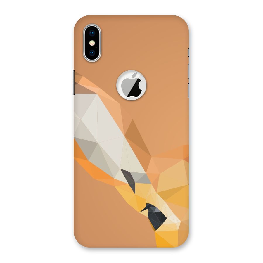Cute Deer Back Case for iPhone X Logo Cut