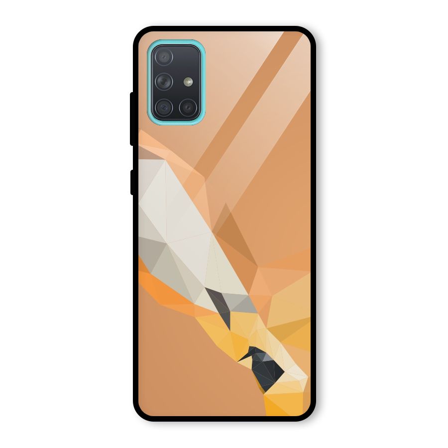 Cute Deer Glass Back Case for Galaxy A71