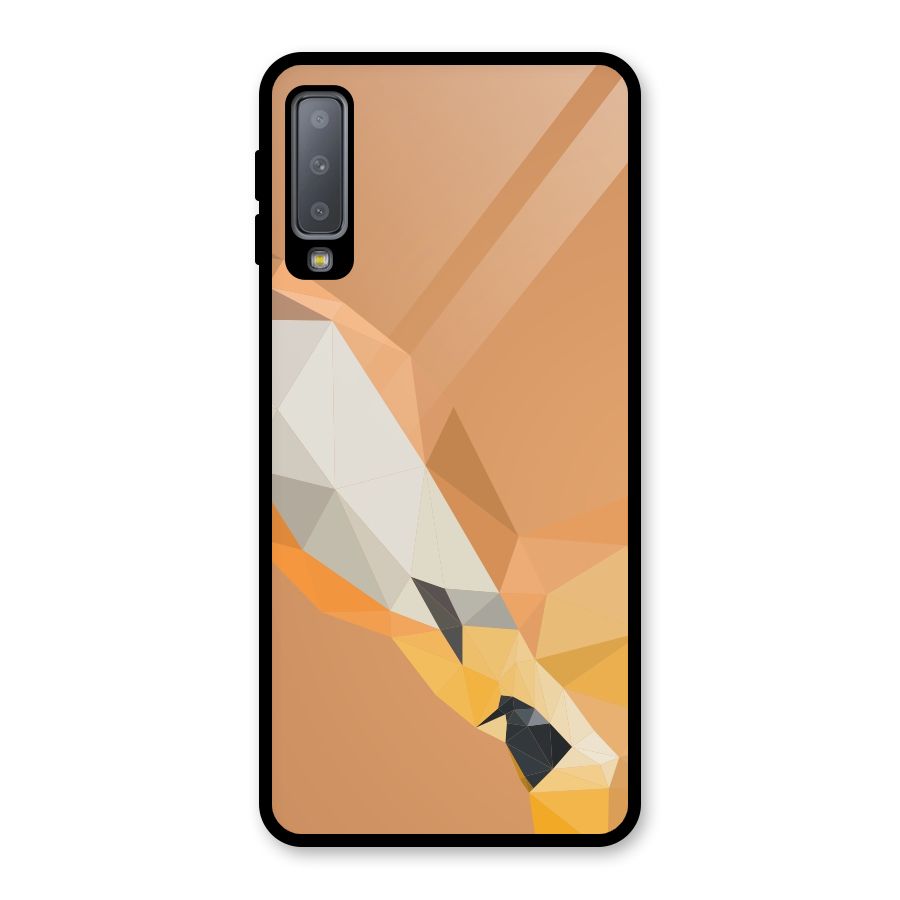Cute Deer Glass Back Case for Galaxy A7 (2018)