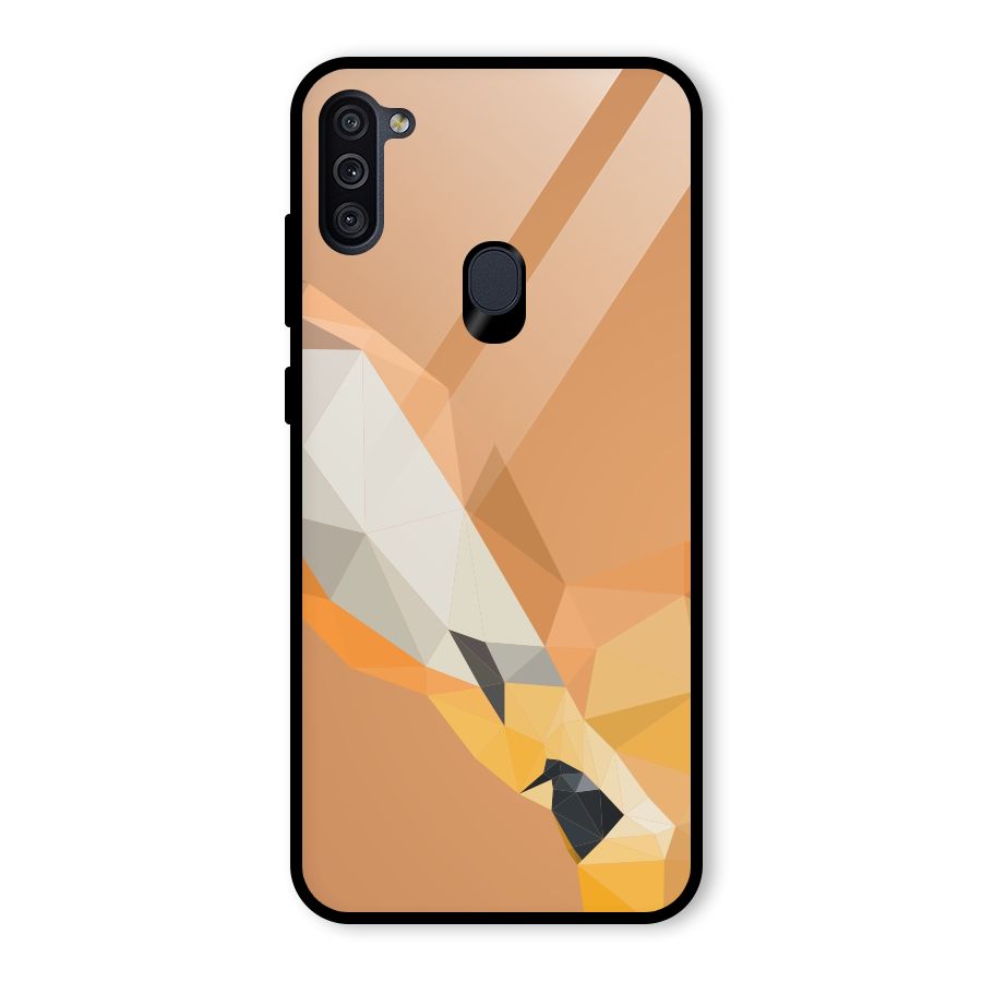 Cute Deer Glass Back Case for Galaxy M11