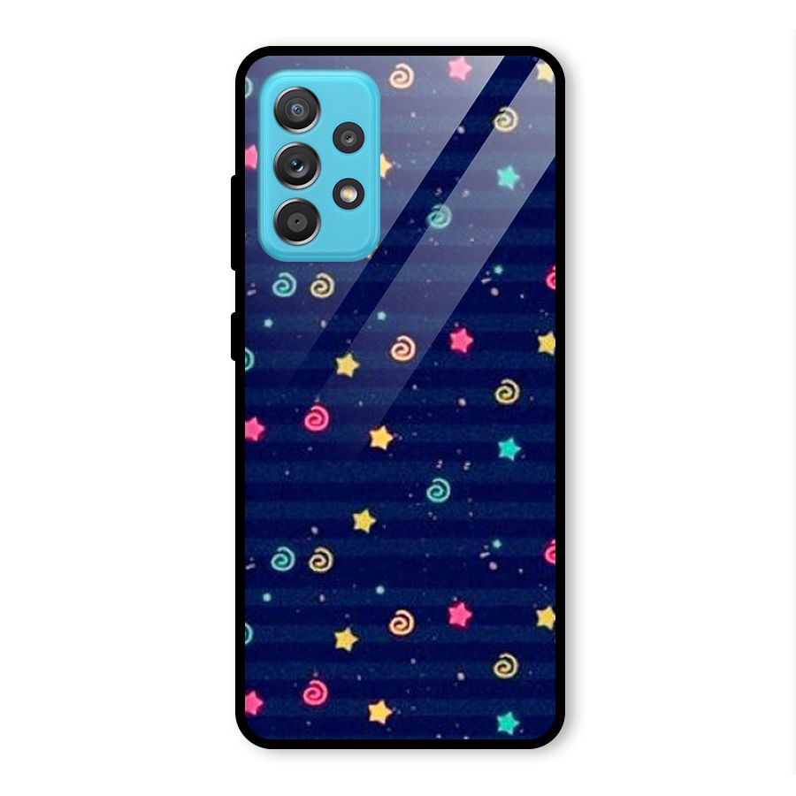Cute Design Glass Back Case for Galaxy A52