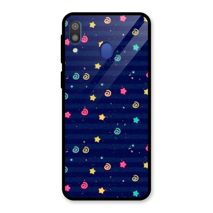 Cute Design Glass Back Case for Galaxy M20