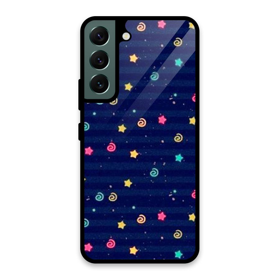 Cute Design Glass Back Case for Galaxy S22 5G