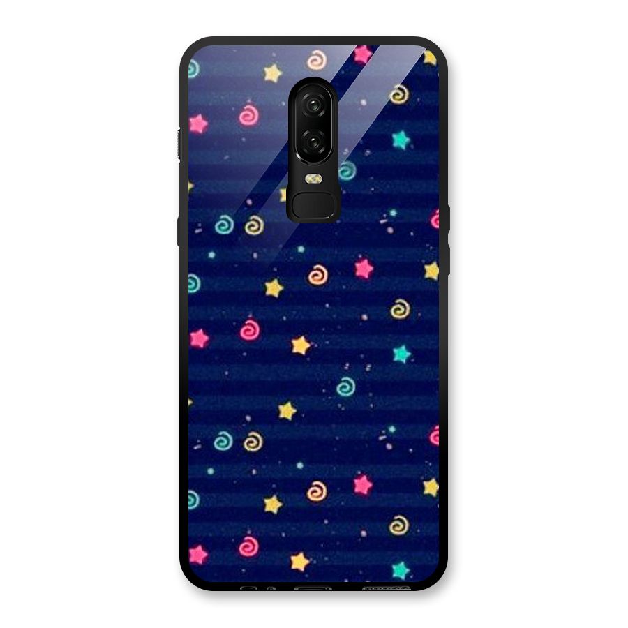 Cute Design Glass Back Case for OnePlus 6