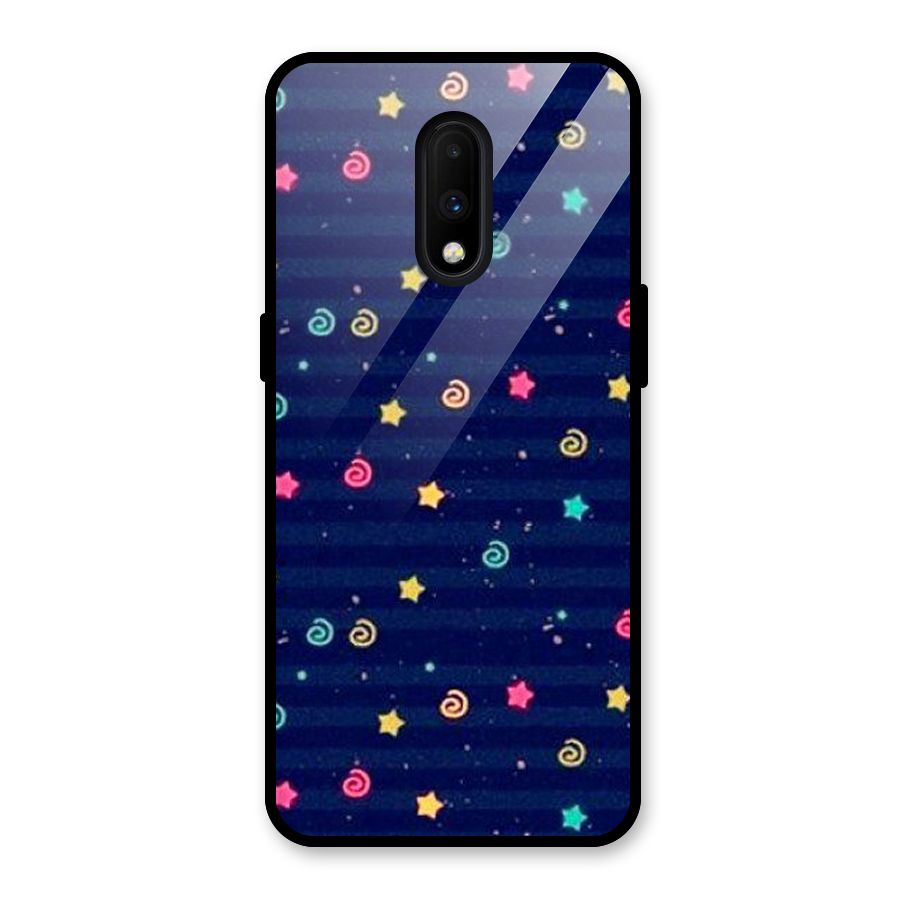 Cute Design Glass Back Case for OnePlus 7