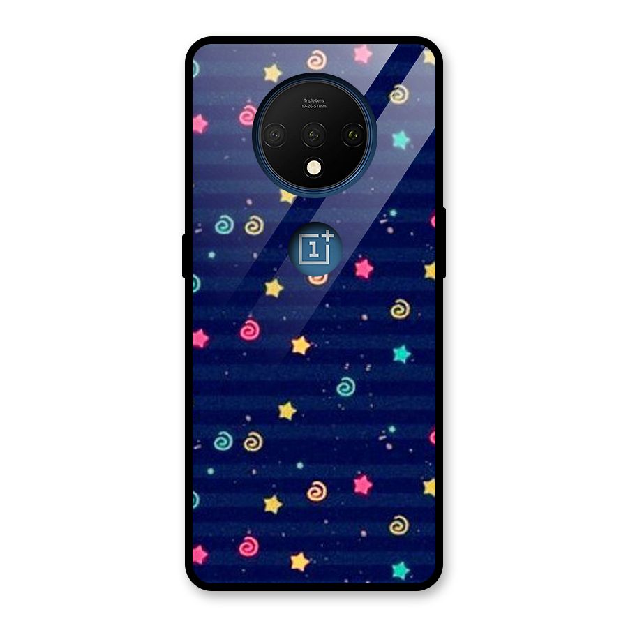 Cute Design Glass Back Case for OnePlus 7T
