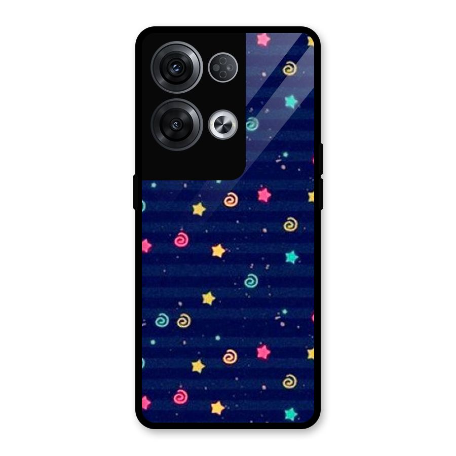 Cute Design Glass Back Case for Oppo Reno8 Pro 5G