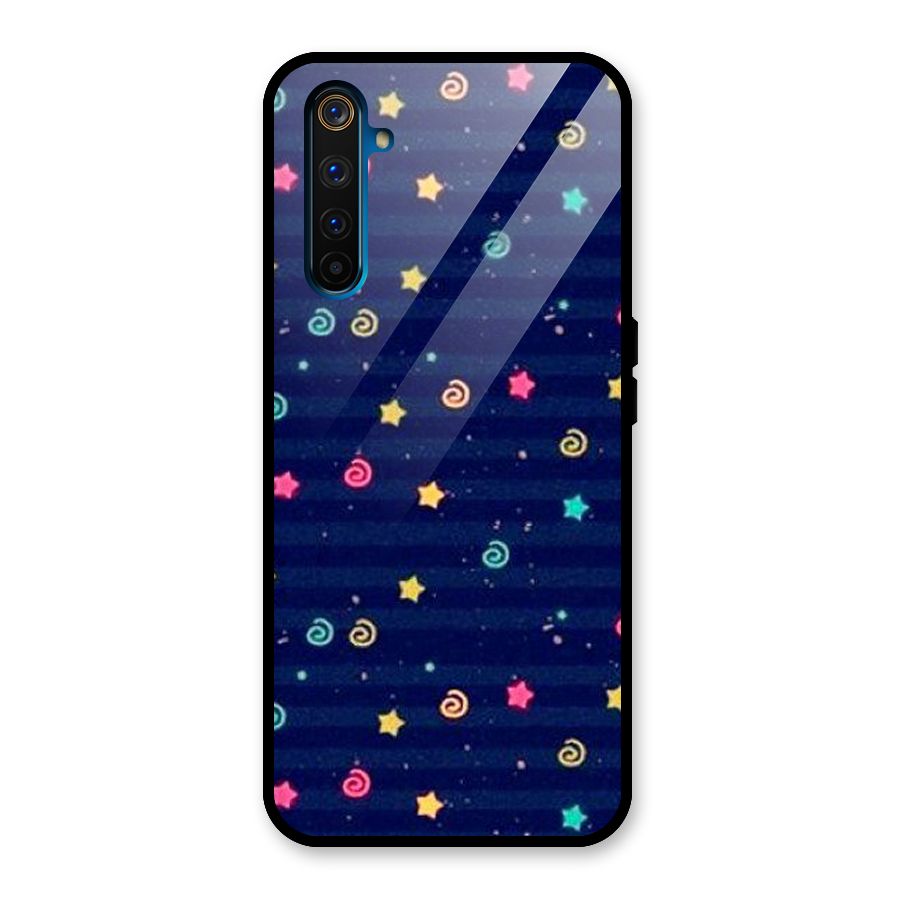 Cute Design Glass Back Case for Realme 6 Pro