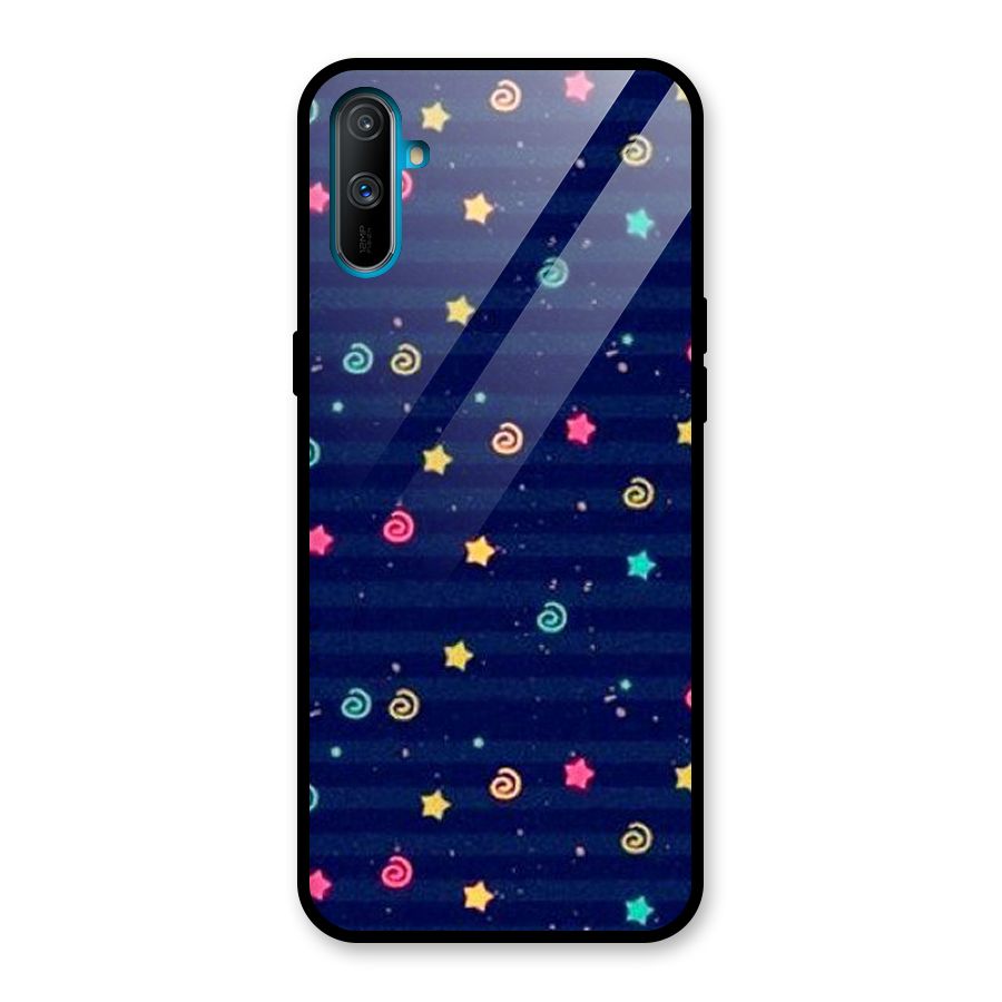 Cute Design Glass Back Case for Realme C3
