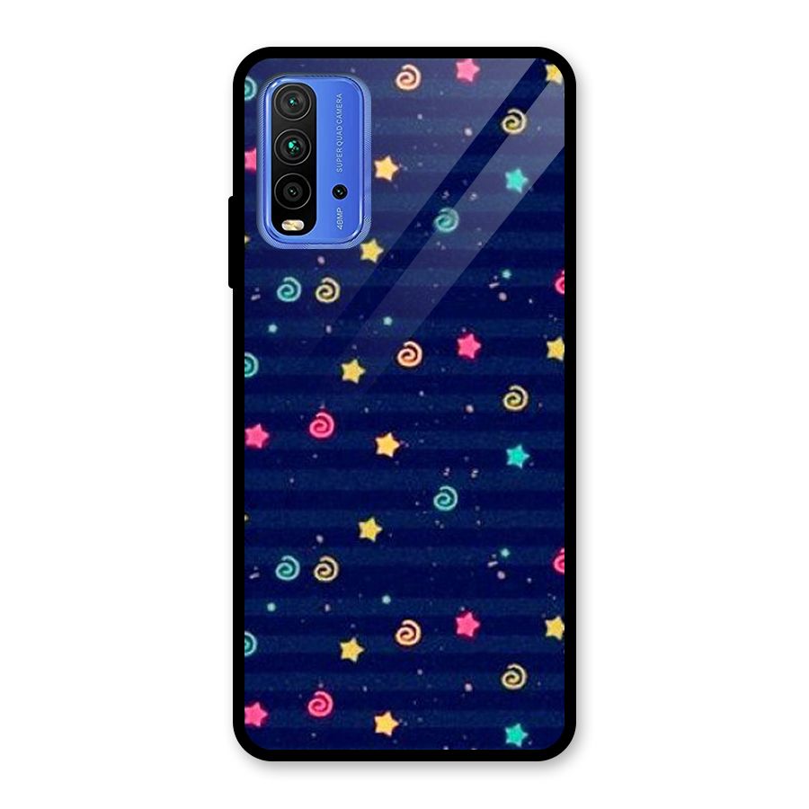 Cute Design Glass Back Case for Redmi 9 Power
