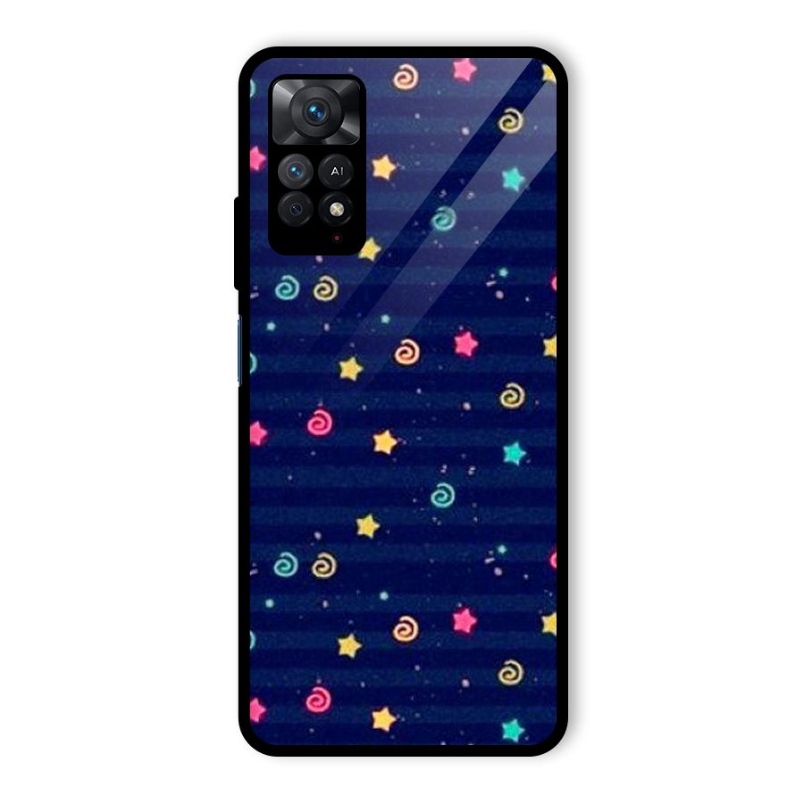Cute Design Glass Back Case for Redmi Note 11 Pro