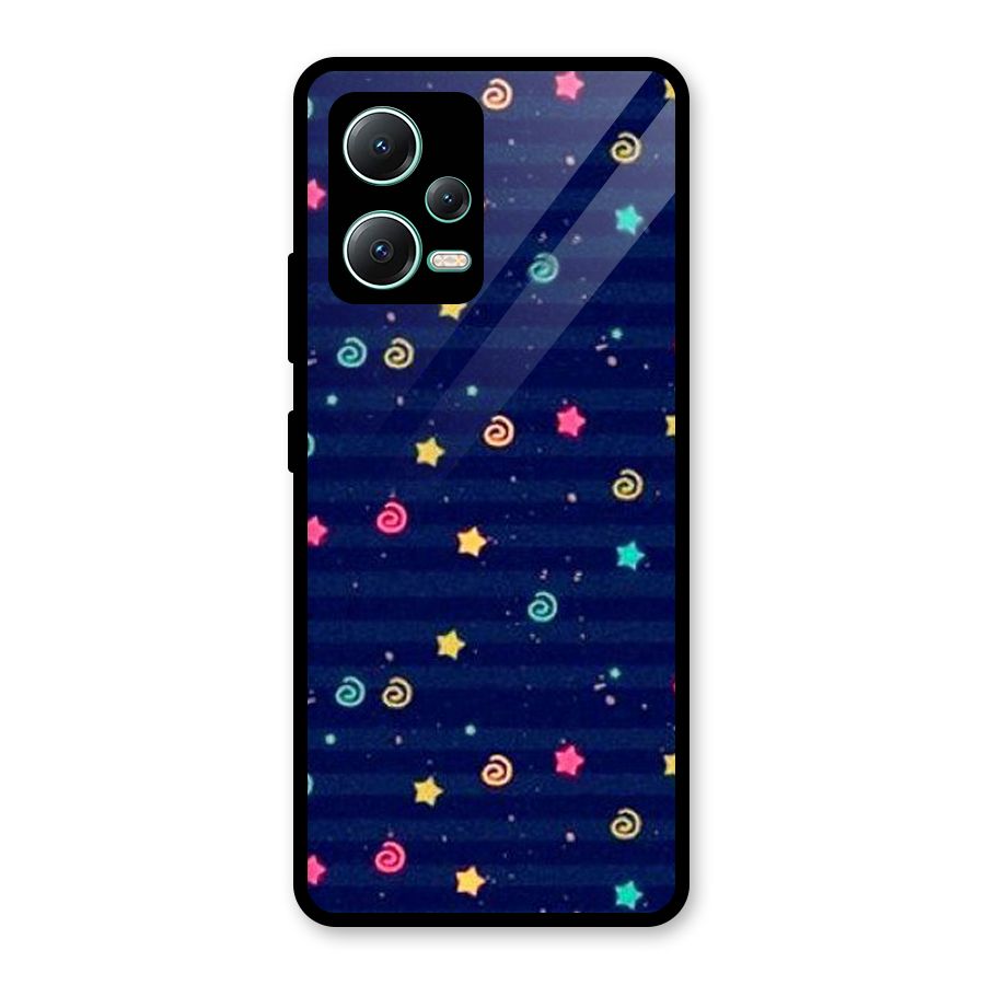 Cute Design Glass Back Case for Redmi Note 12 5G