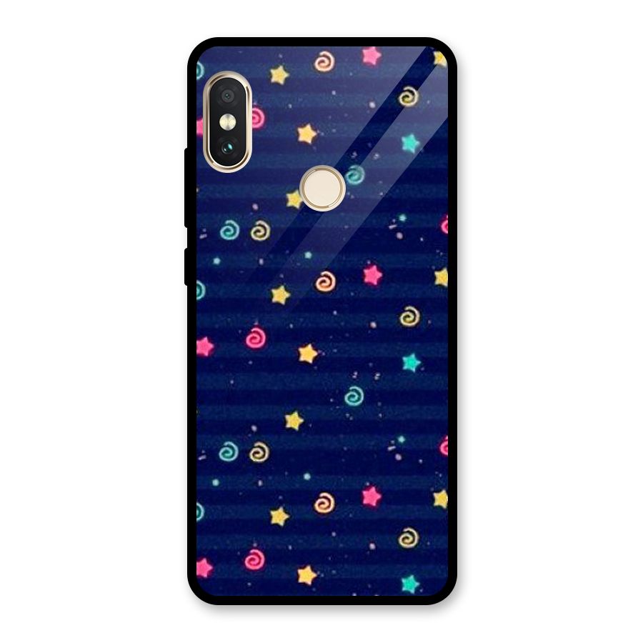 Cute Design Glass Back Case for Redmi Note 5 Pro